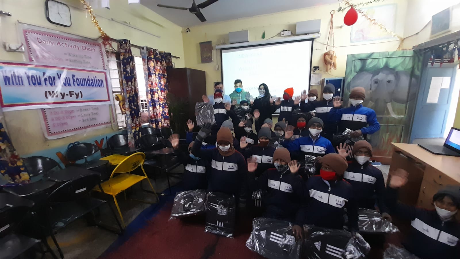 Orphan children distribution event